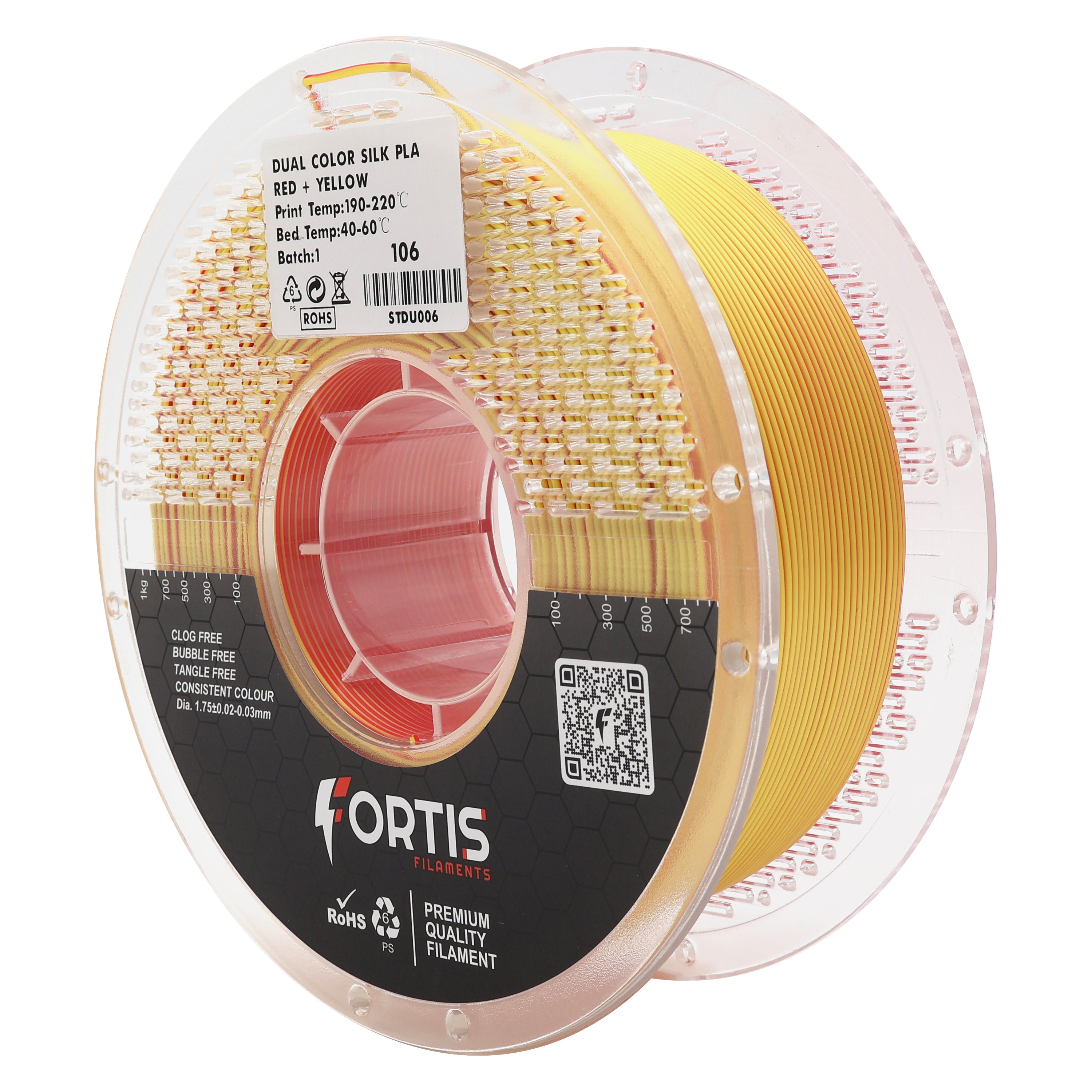 PLA Dual Red+Yellow